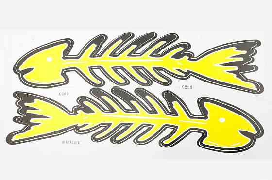 Наклейки (набір) DICK (44х23см, жовті) (#0869) Мукачево