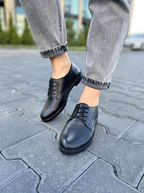 Туфлі жіночі RONE чорні натуральна шкіра 37р.-24см. 38р.-24.5см. (ST 1012) Коломия - фото 8