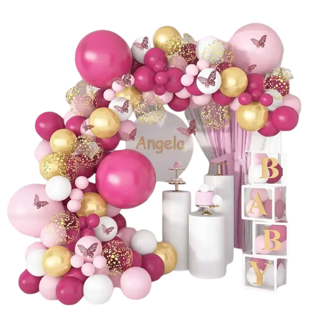 Набір повітряних кульок для вечірки «Рожеві метелики» Кам'янець-Подільський - фото 3