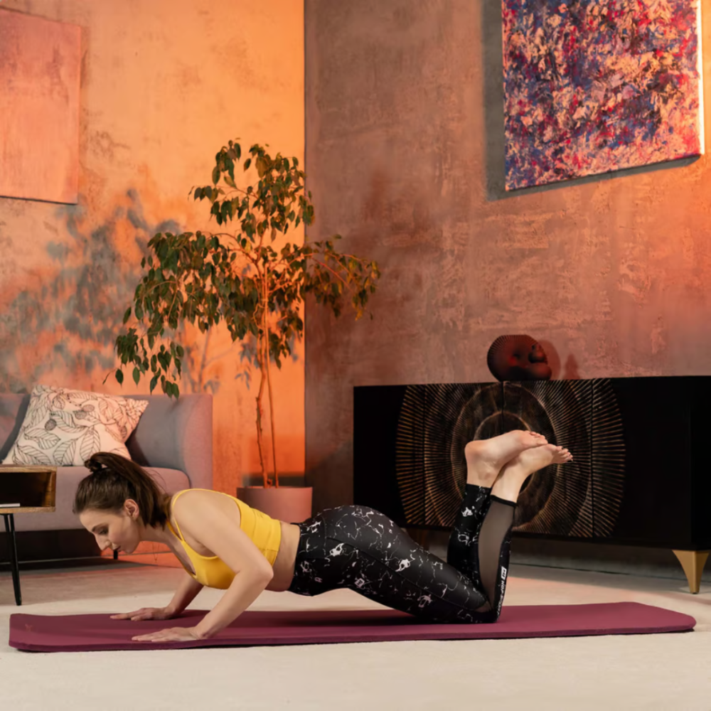 Колрик для йоги Hop-Sport HS-NB010GM NBR 1см ягодный Киев - изображение 9