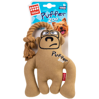 Іграшка для собак GiGwi Puffer zoo Мавпа з пищалкою 31 см (2317) Вінниця - фото 2