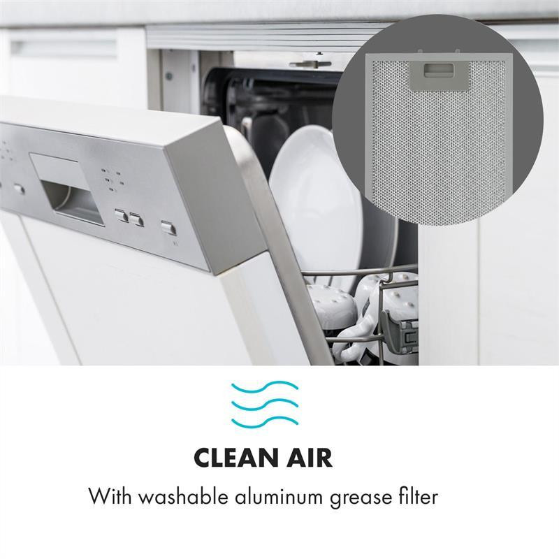 Вытяжка Alessia вытяжка над головой 350 м³/ч Push Control черный 60 см (Германия, читать описание) Ровно - изображение 9