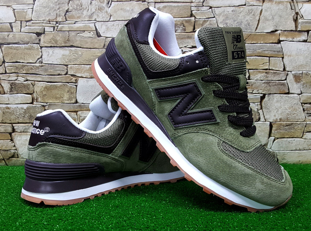Чоловічі кросівки New Balance Black/Green ML574EGK Суми - фото 7