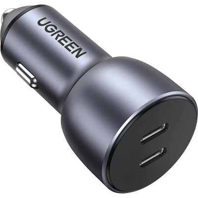 Зарядное устройство Ugreen QC 3.0+QC 3.0 Dual USB-A 40W Fast Car Charger Space Grey (CD213) (70594) Винница - изображение 1