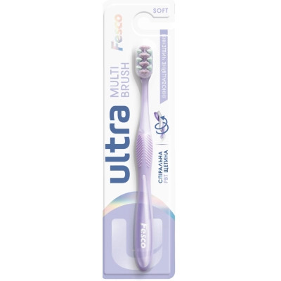 Зубная щетка Fesco Ultra Multi Brush Soft Фиолетовая (4820204702106) Винница - изображение 1