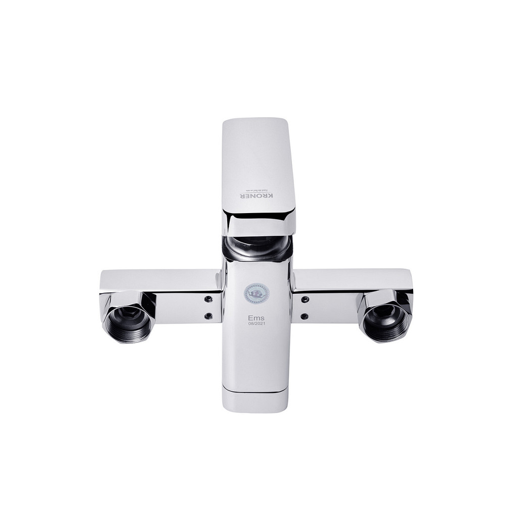 Змішувач для ванни Kroner KRM Ems - C060 з душовим гарнітуром, хром Київ - фото 5