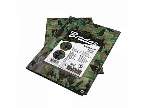 Тент 3х4м камуфляж 90гр/м2 CAMOforest PLCF903/4 ТМ BRADAS Київ