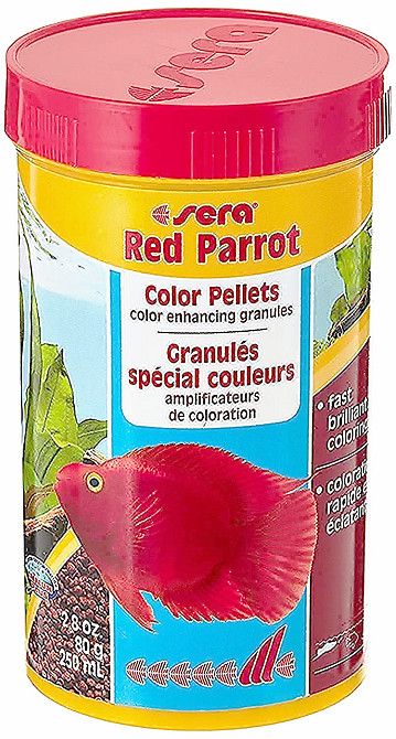 Корм для риб Sera Red Parrot (Сера Ред Парот) гранули для яскравості риб червоний папуга 250 мл (80 г) Київ - фото 1