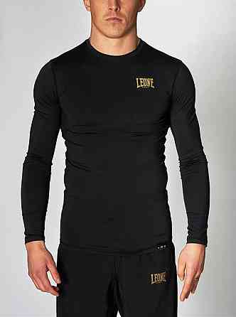 Рашгард із довгим рукавом Leone Black/Gold S Кам'янське