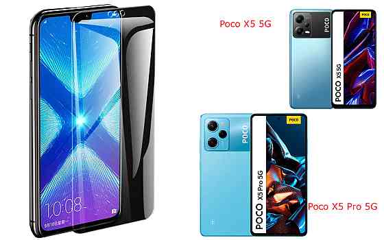 Защитное стекло NeoGlass для Poco X5 5G, Poco X5 Pro 5G – ультрапрозрачное и устойчивое Киев