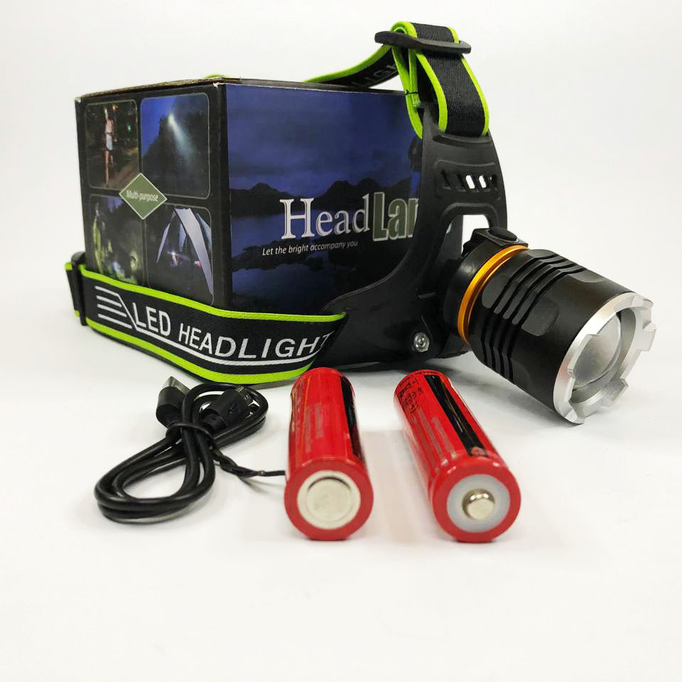 Портативный налобный фонарик, Фонарик на голову для роботы, Портативный светодиодный налобный фонарь QV-82 Львов - изображение 5