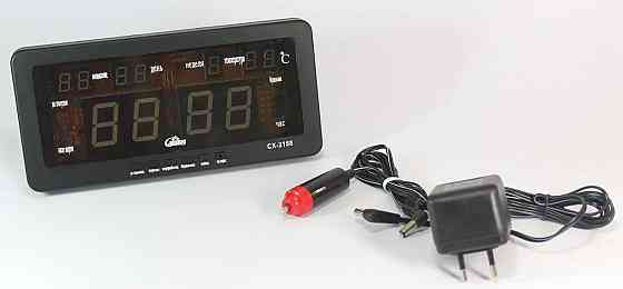 Годинник Caixing CX-2158 з зеленою підсвіткою, сріблясті Вінниця