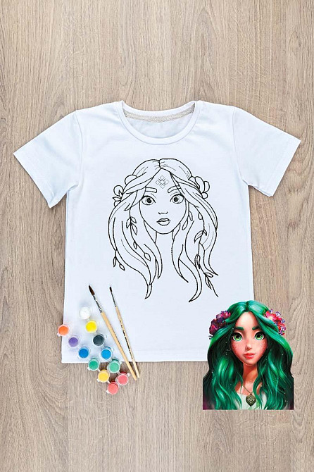 Футболка-розмальовка дитяча "Мавка" Юрма- Одяг Київ - фото 1