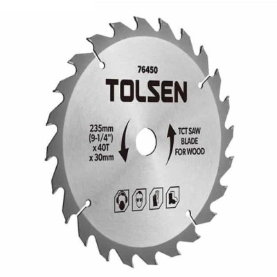 Диск пильний Tolsen з ТВС напайками по дереву 160х24Т*20мм (76425) Вінниця - фото 1