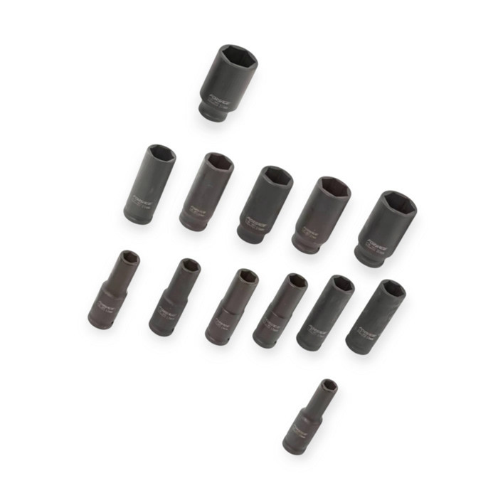 Набір головок ударних подовжених 1/2" 10, 12-15, 17, 19, 21, 22, 24, 27, 30, 32мм (планшет) Мукачево - фото 2