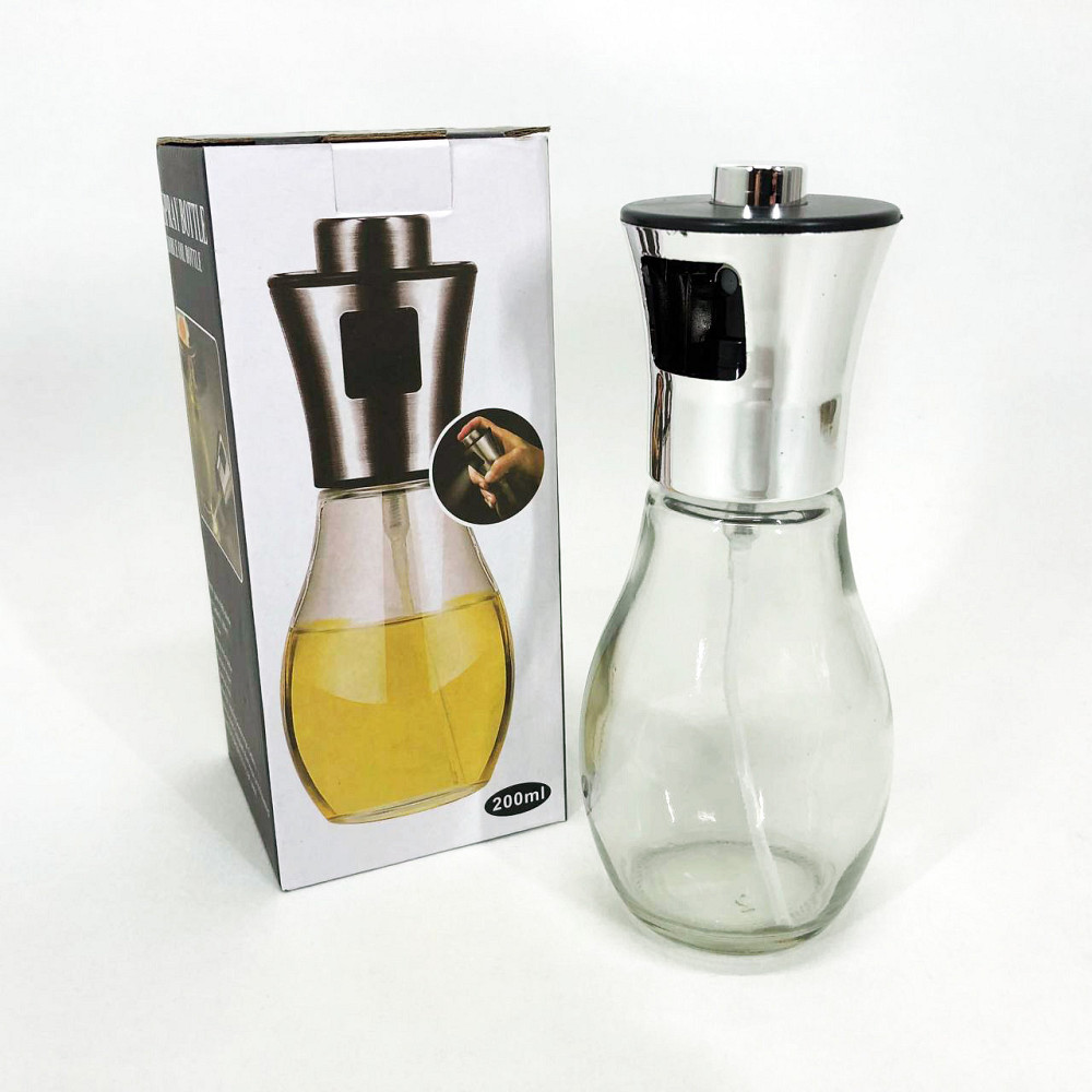 Пляшка зі спреєм для харчових рідин Benson Big 200 мл, Диспенсери для олії ZO-851 та оцту Київ - фото 2