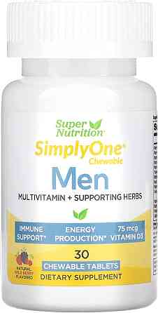 Men’s Multivitamin + Supporting Herbs 30 Chewable Tablets (Wild-Berry) Луцьк