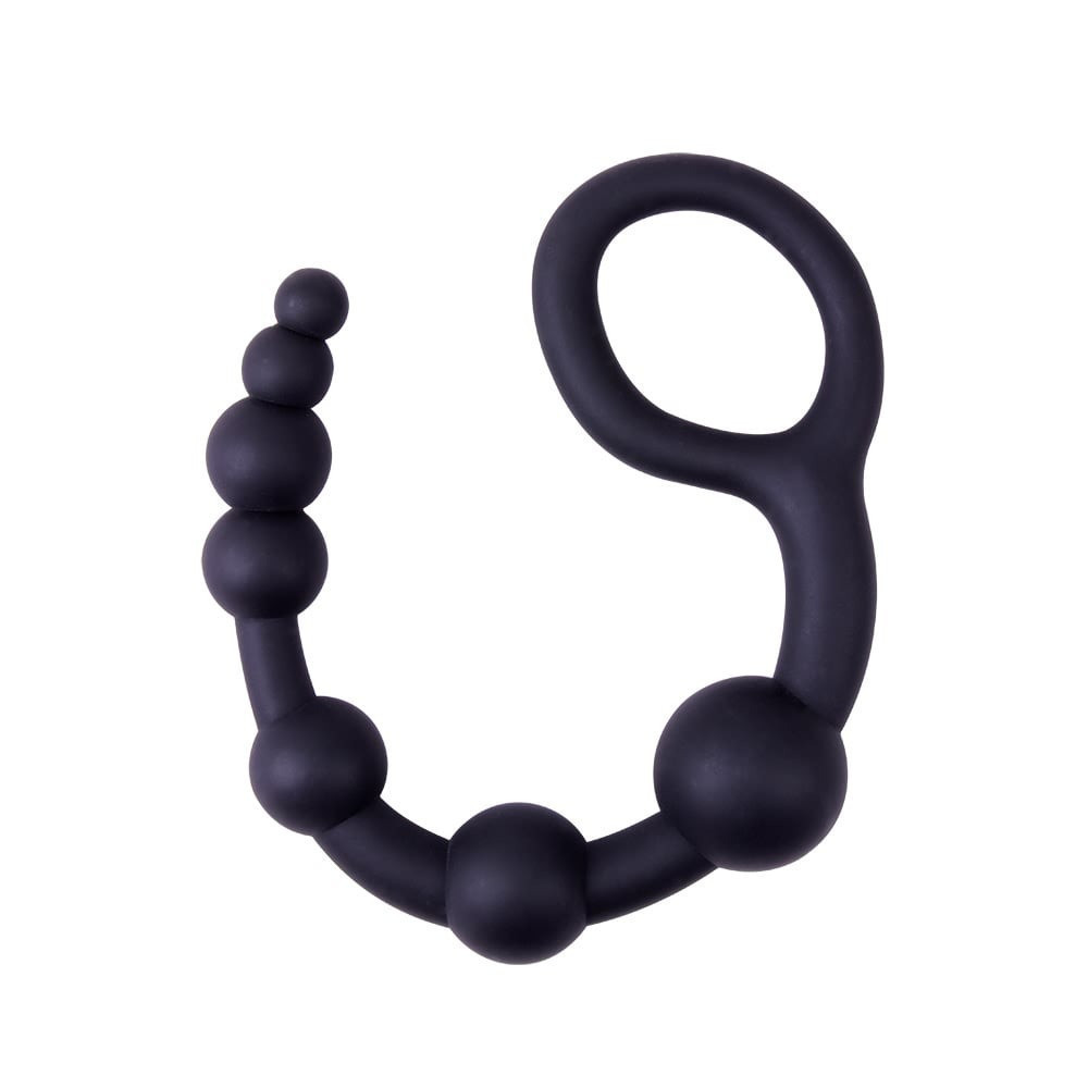 Анальний ланцюжок Chisa Black Mont 9.4 з ланками різних діаметрів, чорна Sex Aura Київ - фото 3