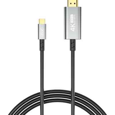 Кабель мультимедийный USB-C to HDMI 1.8m GB019-CHDMI XO (GB019-CHDMI.tranish) Винница
