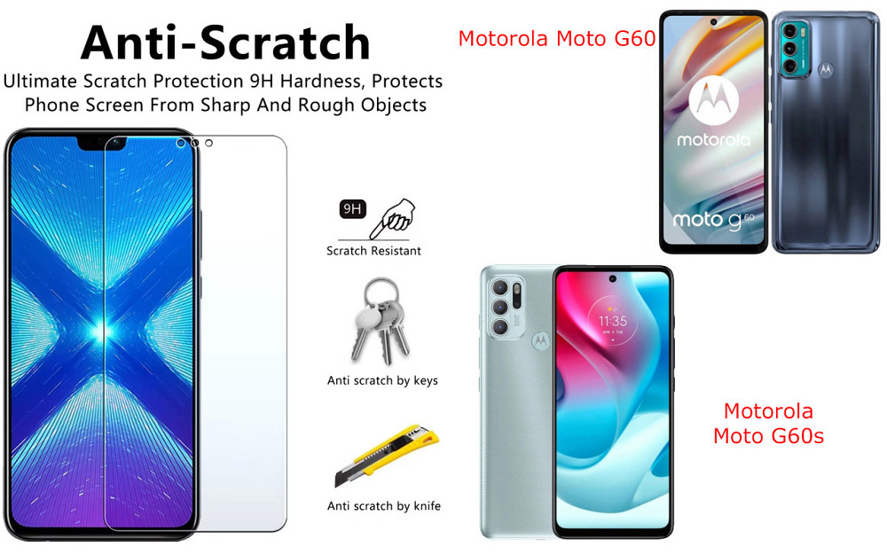 Защитное стекло NeoGlass для Motorola Moto G60, Moto G60s – ультрапрозрачное и устойчивое Киев - изображение 1