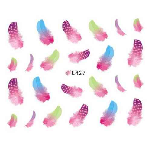 Наклейка на нігті "Пір'ячко" Київ