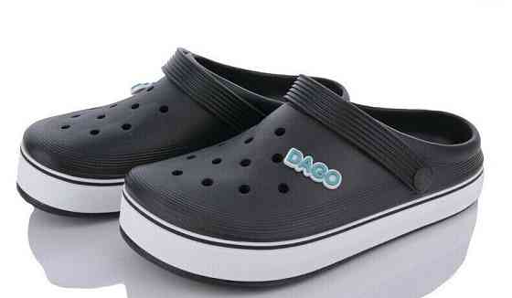 Кроксы черные с белой полоской 40 Одесса