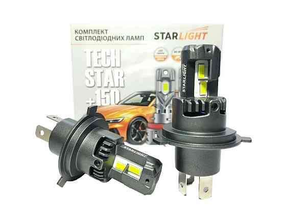 Комплект світлодіодних ламп StarLight TechStar +150% H4/H19 5500K 9-16V Харків