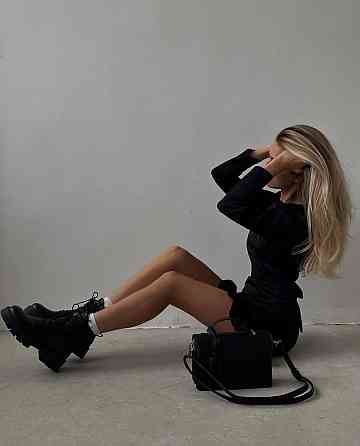 Женская вечерняя романтическая мини-платье из качественной костюмки 46/48 Одесса