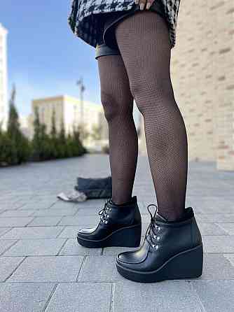 Injers Черевики жіночі INJERS 577 чорні (весна-осінь, шкіра натуральна) (1150) 37р.38р. 38 Коломыя