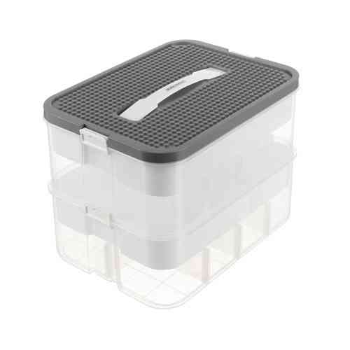 Контейнер для зберігання конструктора 15 літрів 2 рівня Kruzzel (25756) Нововолинськ