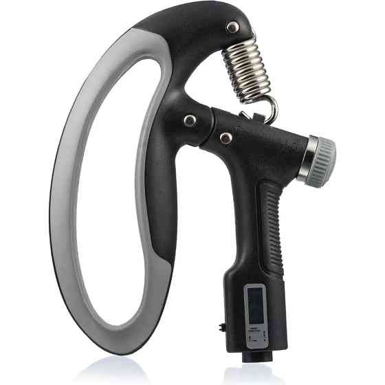 Еспандер кистьовий з лічильником PowerPlay PP-4403 з регульованим навантаженням 10-100 кг. Чорний Київ