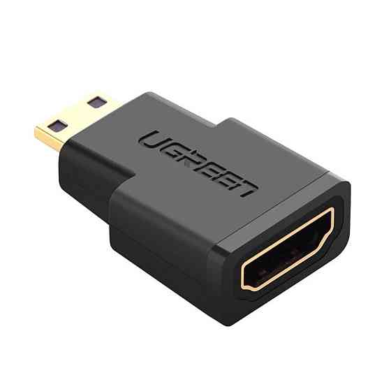 Адаптер UGREEN Mini HDMI Male to HDMI Female Adapter (Black)(UGR-20101) (UGR-20101) Київ