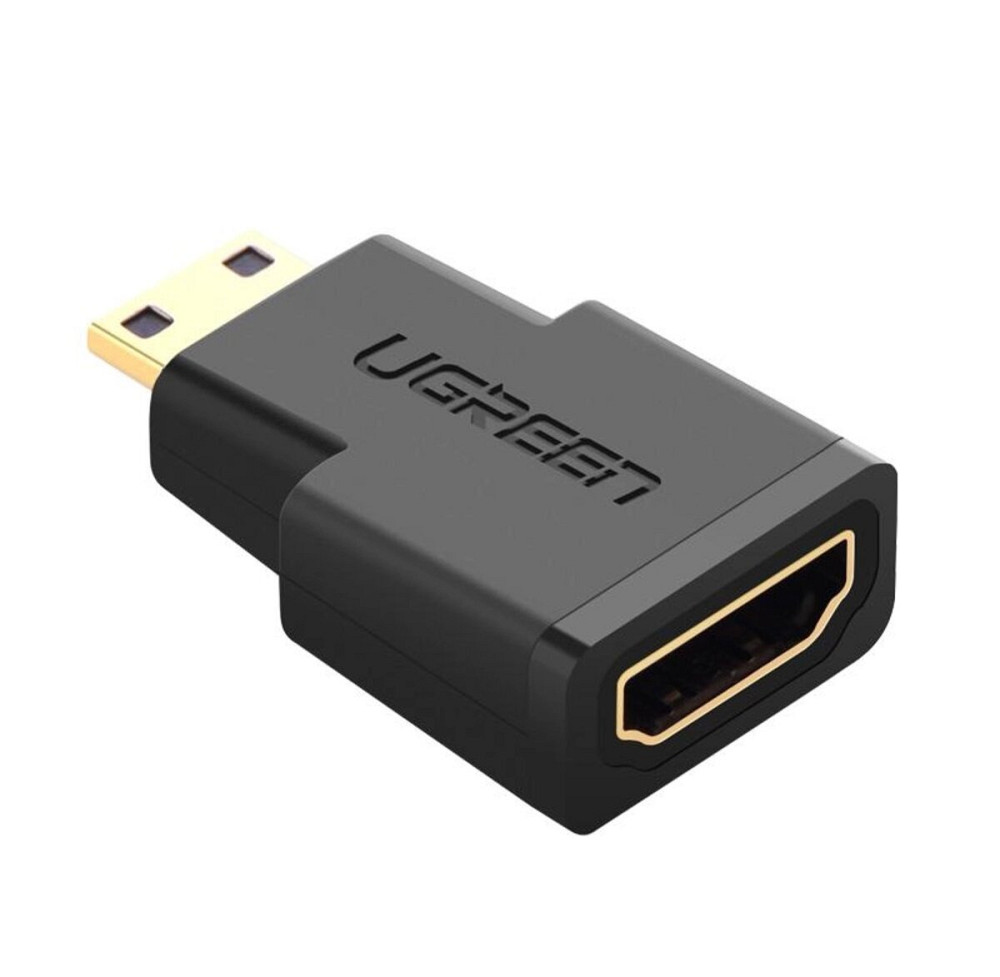 Адаптер UGREEN Mini HDMI Male to HDMI Female Adapter (Black)(UGR-20101) (UGR-20101) Київ - фото 1
