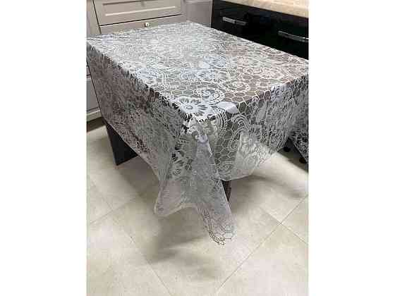 Клеенка LACE 1,35м х 22м ПВХ, ажурная Сота серебро ТМ SELENA Киев