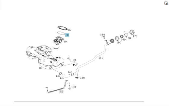 Mercedes-Benz  A0259971845 Прокладка паливного модуля в баку C-Class W205 GLC X253 E-class W213 E-class Coupe C238 CLS C257 E-class W212 C-Class W204  Одеса