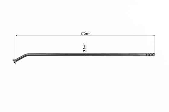 Scrambler 250 Спиця заднього колеса L=170мм, D=3,9мм, чорний Киев