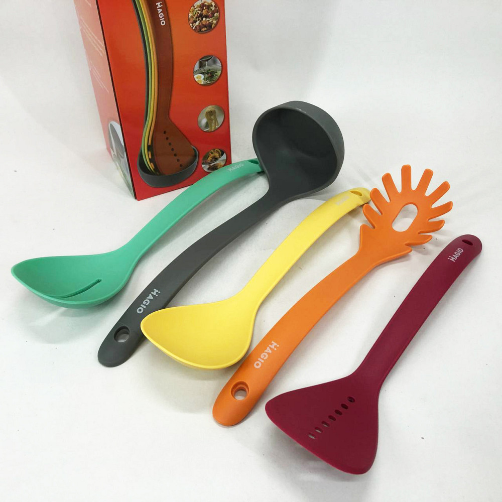 Набор силиконовых принадлежностей на подставке, Набор силиконовых приборов для кухни EH-80 Львов - изображение 14