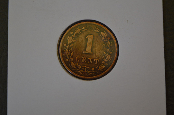 1 цент. 1899 год, Нидерланды. Полтава - изображение 1