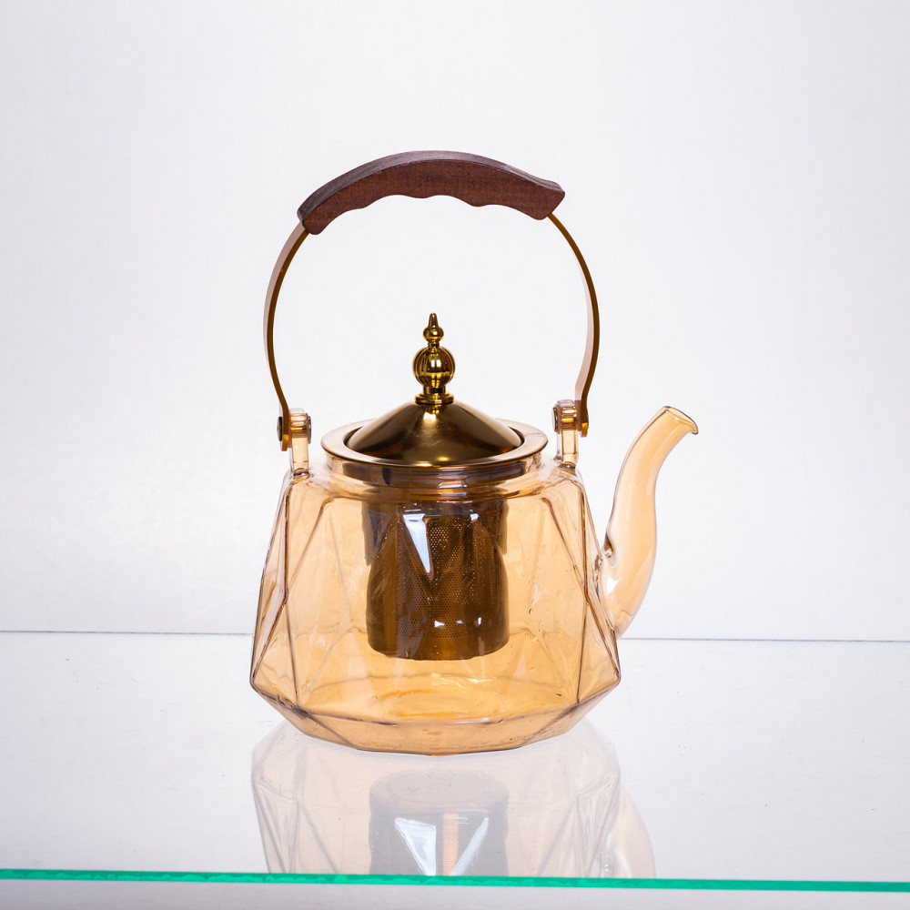 Набір для заварювання чаю зі скляним чайником та 6 чашок 64486-39 Коломия - фото 2