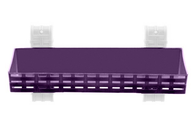 Полиця у ванну пряма "Ротанг" 1 ярус 30х10 см R-Plastic Фіолетовий Одеса - фото 1