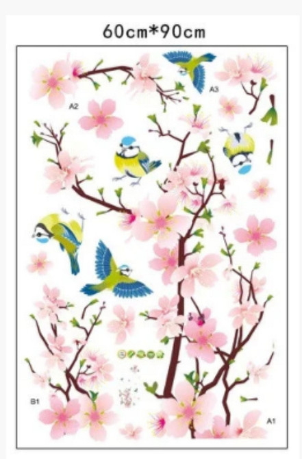 Наклейка вінілова на стіну Квітуча гілка Київ - фото 5