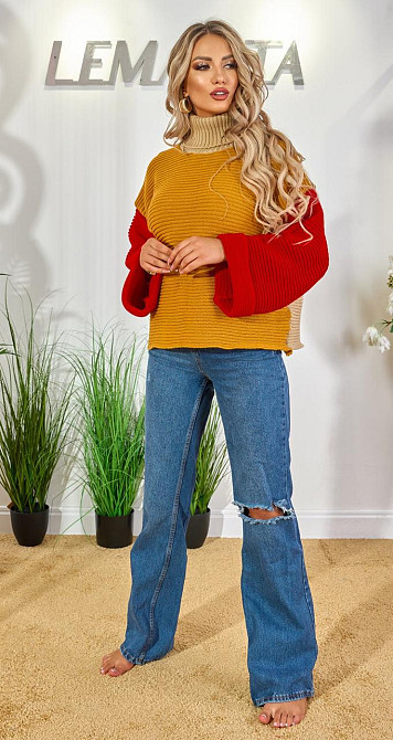 Светр грубого в'язання (42-48) Київ - фото 3