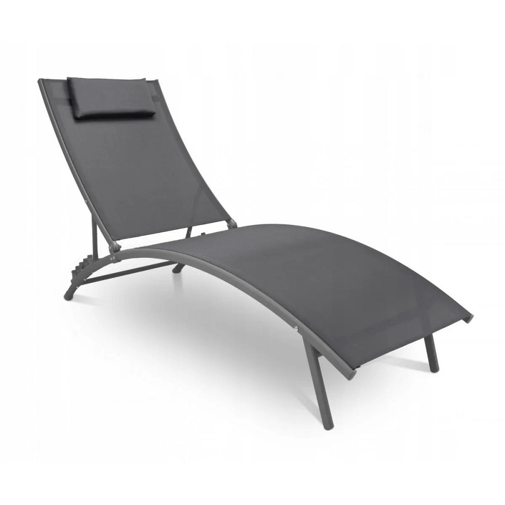 Садовий шезлонг лежак для відпочинку Just Garden Bali Сірий Київ - фото 1
