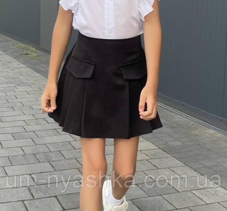 Шкільна спідниця-шорти теніска чорна на 116-134 Кривий Ріг - фото 1