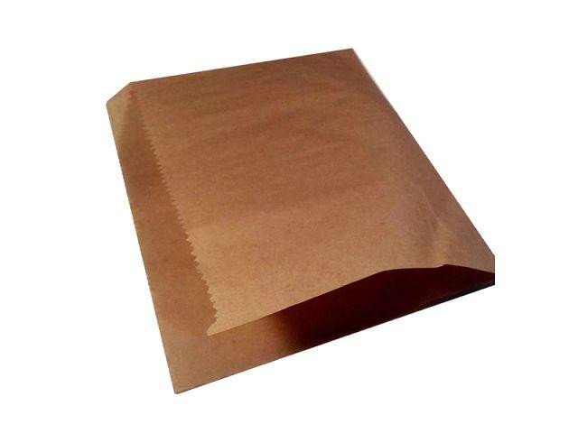 Пакет паперовий "гамбургер" (Вудок) 17 см*16 см коричневі 100 штук (100 шт.) Харків - фото 1