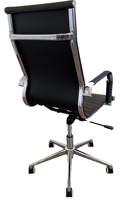 Офисное кресло руководителя Tehforward Slim TF Tilt хром Черный Киев - изображение 4