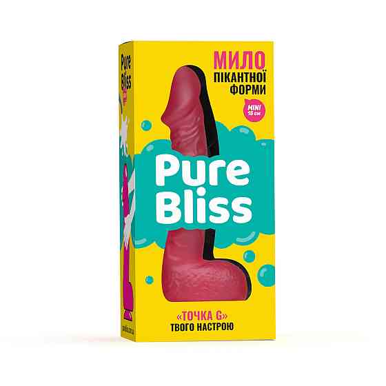 Мыло член на присоске Pure Bliss MINI красный, 15 см Sex Aura Киев
