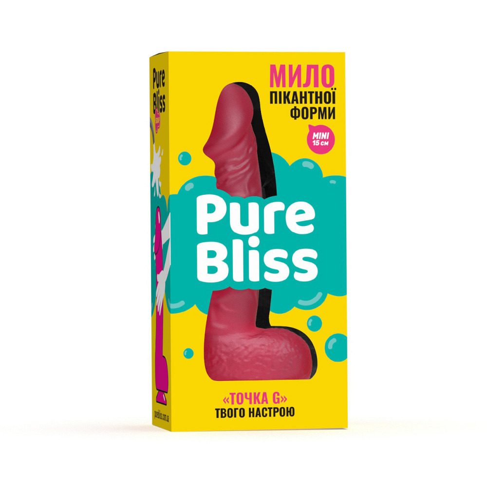 Мыло член на присоске Pure Bliss MINI красный, 15 см Sex Aura Киев - изображение 6