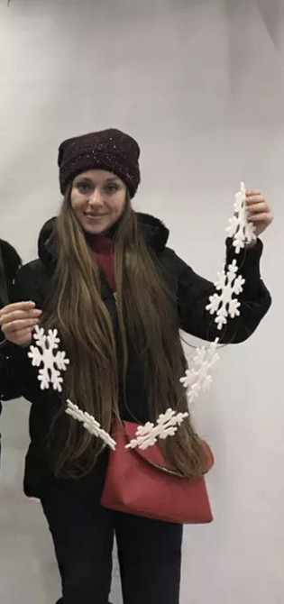 Набор новогодних снежинок, діаметр 15см, в наборі 6 шт, новорічна гірлянда Київ - фото 7