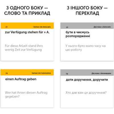 Обучающий набор English Student Карточки для изучения немецких фразовых глаголов, украинский (591225961) Винница